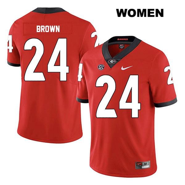 Georgia Bulldogs Women's Matthew Brown #24 NCAA Legend Authentic Red Nike Stitched College Football Jersey QHO3856MZ